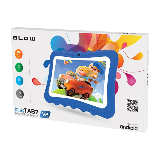 Tablet KidsTAB7 V2 4/32GB niebieskie etui kamera 2MP