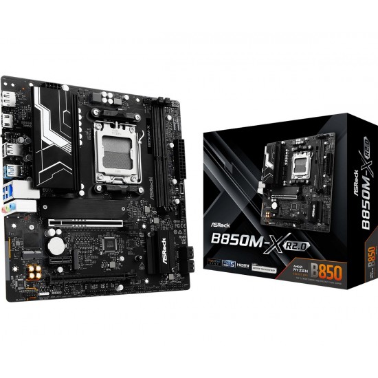 Płyta główna B850M-X R2.0 AM5 2DDR5 M.2 USBC mATX 