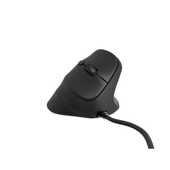 Mysz wertykalna CRAKE 2 PRO 128000DPI optyczna czarna
