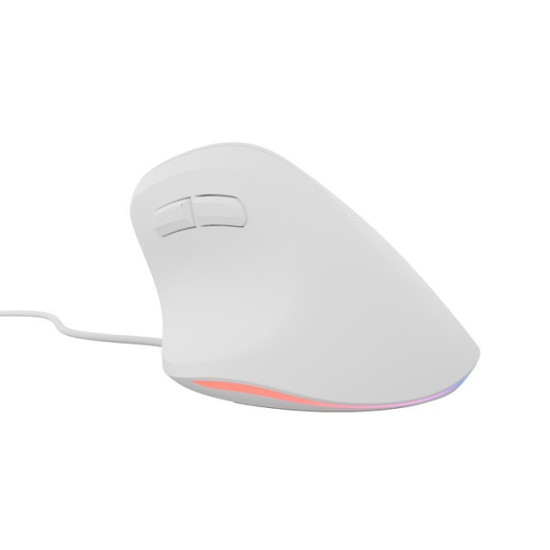 Mysz wertykalna NATEC CRAKE 2 PRO 128000DPI optyczna biała 