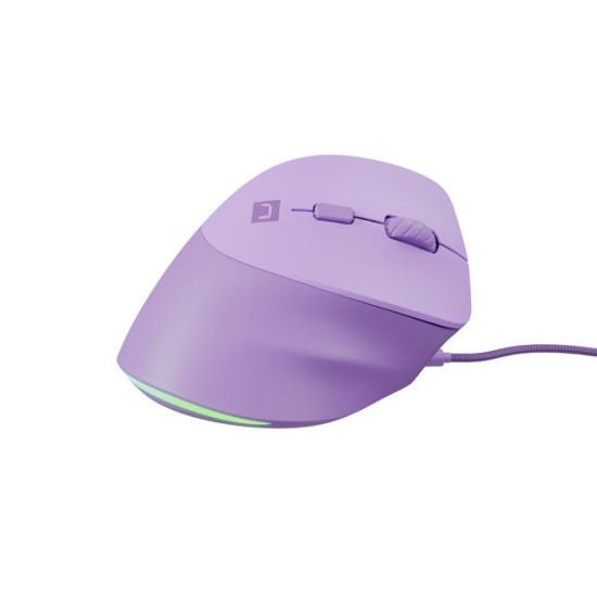 Mysz wertykalna NATEC CRAKE 2 PRO 128000DPI optyczna lawendowa 