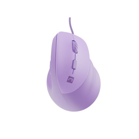 Mysz wertykalna NATEC CRAKE 2 PRO 128000DPI optyczna lawendowa 