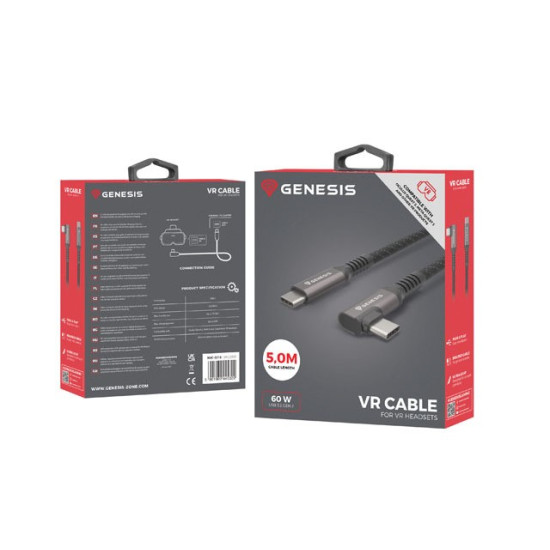 Kabel USB-C M/M 3.2 GEN 2 5M 10GB/S PD60W VR 
