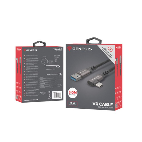 Kabel USB-C M ->USB-A M 3.2GEN1 3M 5GBS PD15W VR 