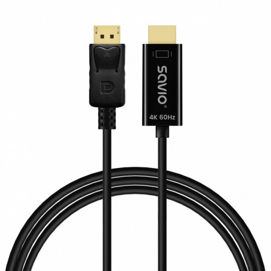 Kabel Display Port do HDMI CL-189 4K 60Hz, 1,5m