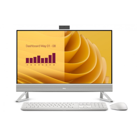 Komputer Dell 27 All-in-One EC27250 Win11Pro CORE 7-150U/32GB/2TB/27.0 FHD/Intel Graphics/Cam/WLAN + BT/Backlit Kb/3Y ProSupport