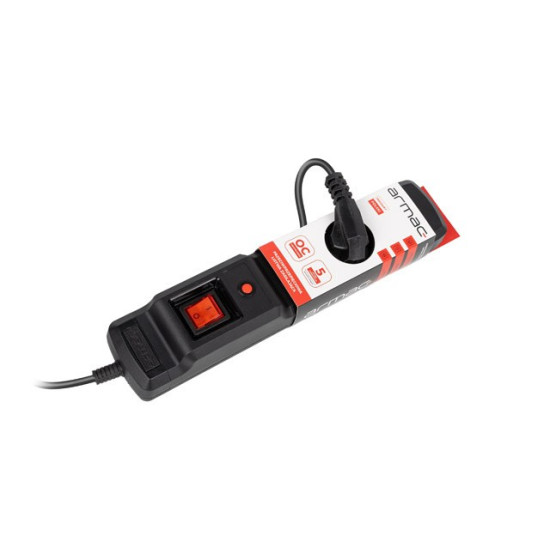 Listwa przeciwprzepięciowa M3 Multi 4.5m czarna (3 gniazda) 