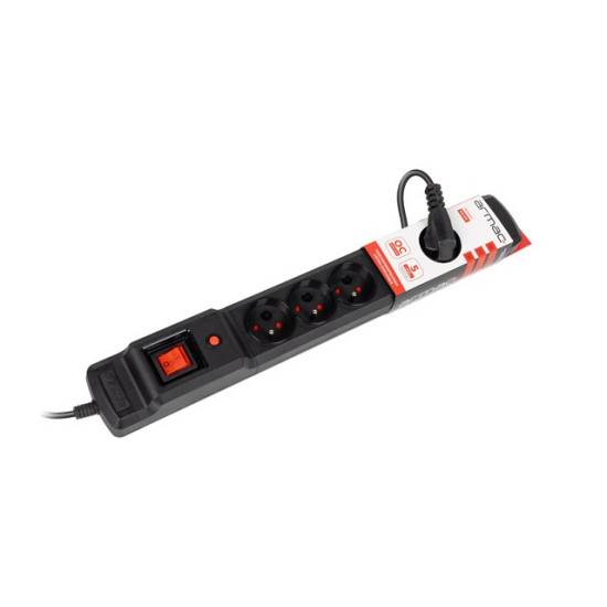 Listwa zasilająca 3m multi 6M czarna M6/30/CZ 