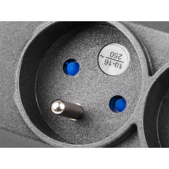 Listwa zasilająca 5m multi M12 czarna M12/50/CZ 