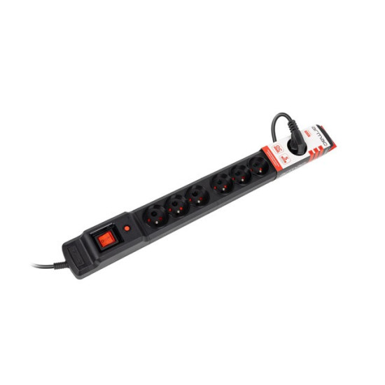 Listwa przeciwprzepięciowa Multi M9 1.5m czarna (9 gniazd)