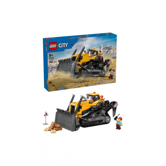 Klocki City 60466 Żółty buldożer z ładowarką