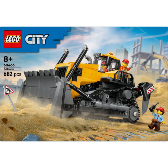 Klocki City 60466 Żółty buldożer z ładowarką