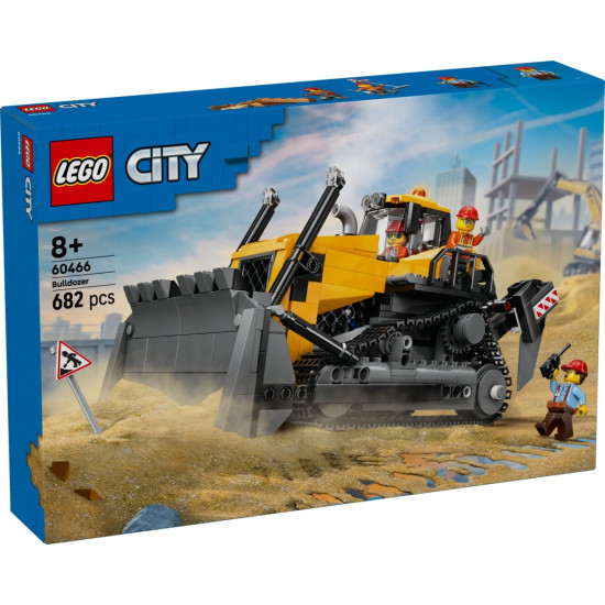 Klocki City 60466 Żółty buldożer z ładowarką