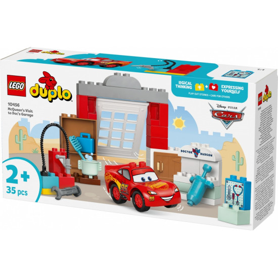 Klocki DUPLO Disney 10456 Wizyta McQueena w warsztacie Wójta 