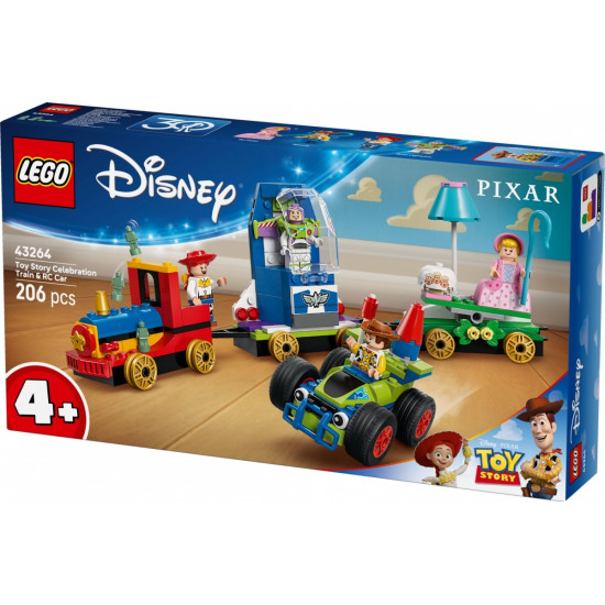 Klocki Disney 43264 Toy Story - Okolicznościowy pociąg i Pan Sterowany 