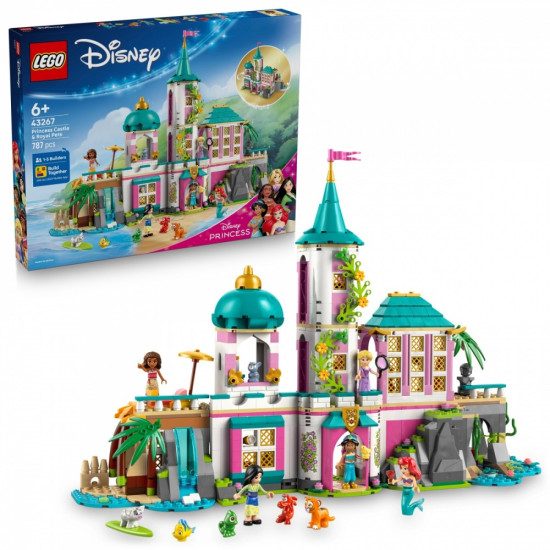 Klocki Disney 43267 Zamek księżniczek i królewskie zwierzaki 