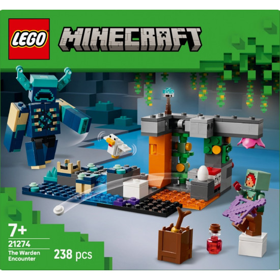 Klocki Minecraft 21274 Spotkanie ze strażnikiem 