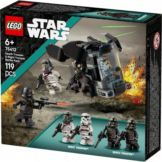 Klocki Star Wars 75412 Szturmowiec Śmierci i nocny szturmowiec - zestaw bitewny 
