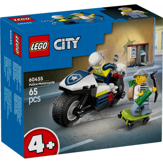 Klocki City 60455 Pościg na motocyklu policyjnym 