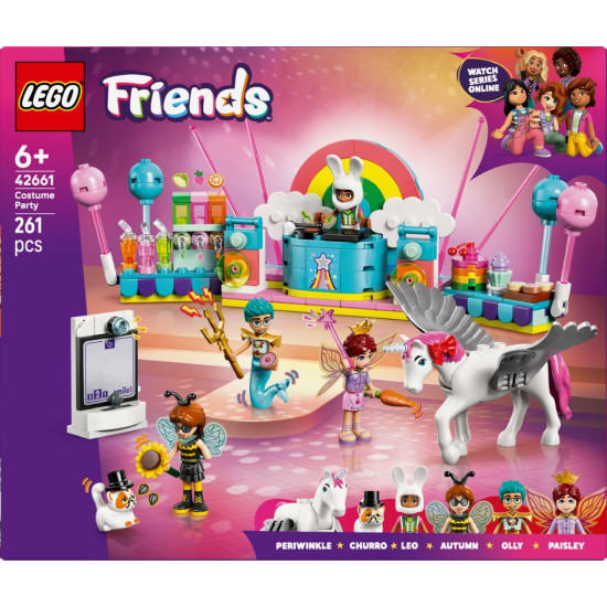 Klocki Friends 42661 Bal przebierańców z jednorożcem i wróżką 