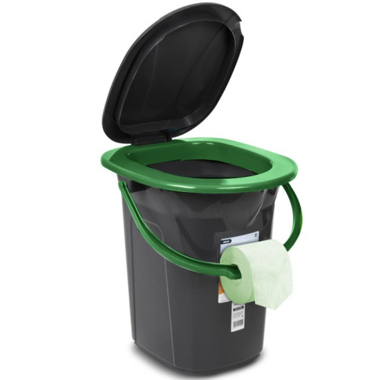 Toaleta turystyczna GB320BG czarno-zielona