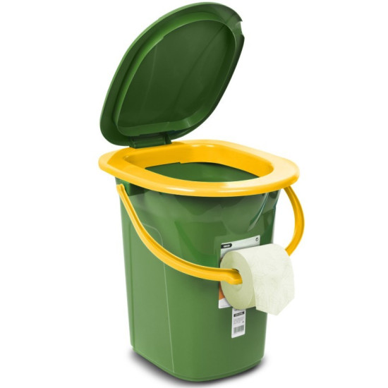 Toaleta turystyczna  GB320GO ciemnozielono-pomarańczowa