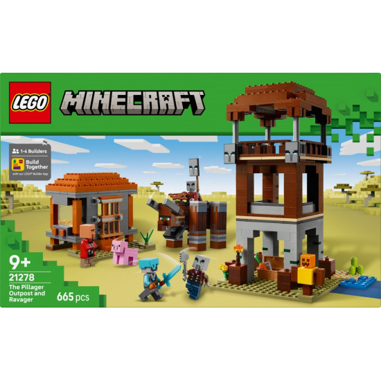 Klocki Minecraft 21278 Kryjówka rozbójników i dewastatorów 