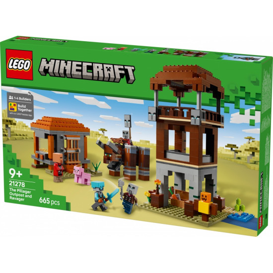 Klocki Minecraft 21278 Kryjówka rozbójników i dewastatorów 