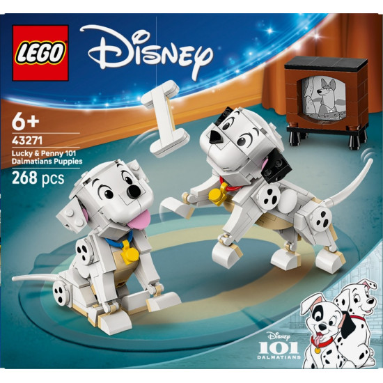 Klocki Disney 43271 101 dalmatyńczyków - Szczeniaczki Szczęściarz i Penny 