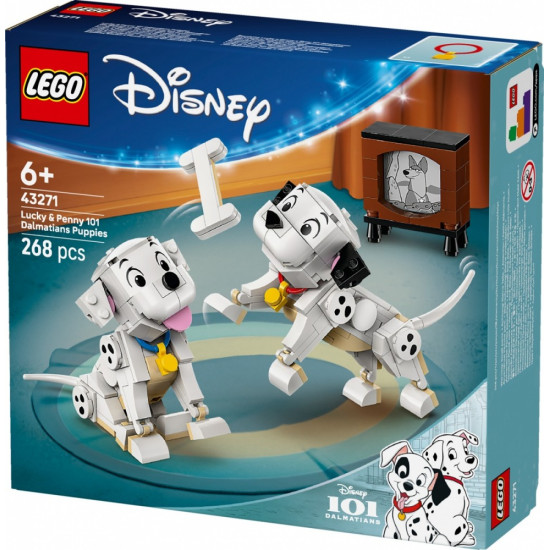 Klocki Disney 43271 101 dalmatyńczyków - Szczeniaczki Szczęściarz i Penny 