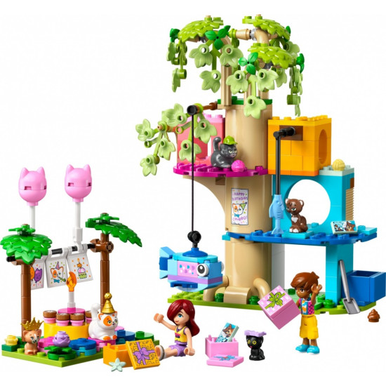 Klocki Friends 42666 Kocie przyjęcie urodzinowe i domek na drzewie 