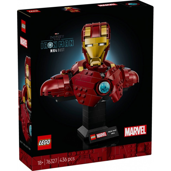 Klocki Super Heroes 76327 Popiersie Iron Mana MK4 