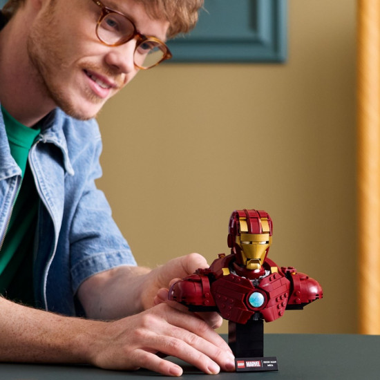 Klocki Super Heroes 76327 Popiersie Iron Mana MK4 