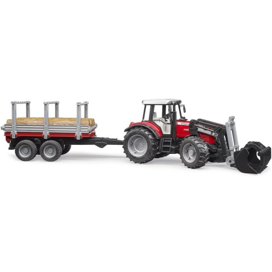 Pojazd Traktor Massey Ferguson z przyczepą