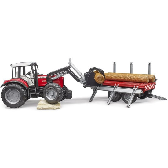 Pojazd Traktor Massey Ferguson z przyczepą