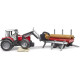Pojazd Traktor Massey Ferguson z przyczepą