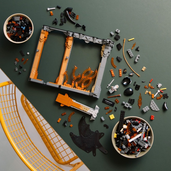 Klocki Icons 10367 Władca pierścieni: Book nook z Balrogiem 