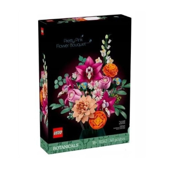 Klocki Botanicals 10342 Piękny bukiet różowych kwiatów 
