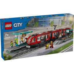 Klocki City 60423 Tramwaj miejski ze stacją