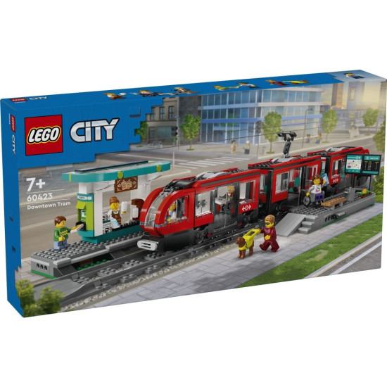 Klocki City 60423 Tramwaj miejski ze stacją