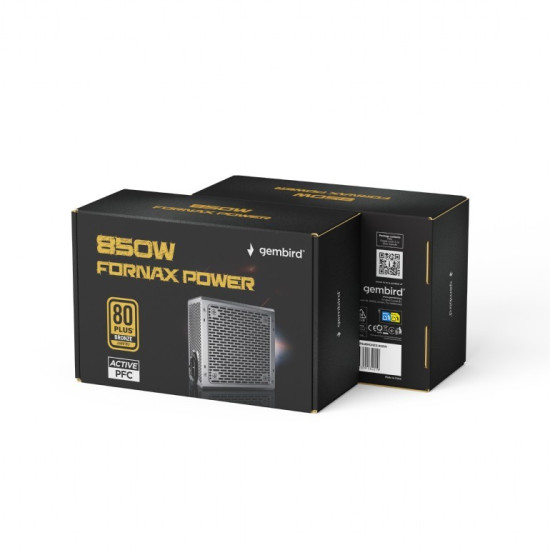 Zasilacz komputerowy Fornax Power 850W 80+Bronze aktywny PFC 120mm wentylator 10-pak