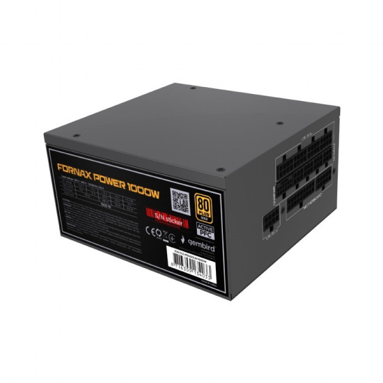 Zasilacz komputerowy Fornax Power 1000W aktywny PFC wentylator 12 cm 80+Gold