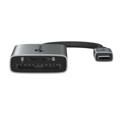 Adapter USB Type-C to SD & microSD 3.0                   SPEC: 1 × USB-C Connector,1 × SD + 1 × microSD(TF) up to 200MBps Port         FEATURE