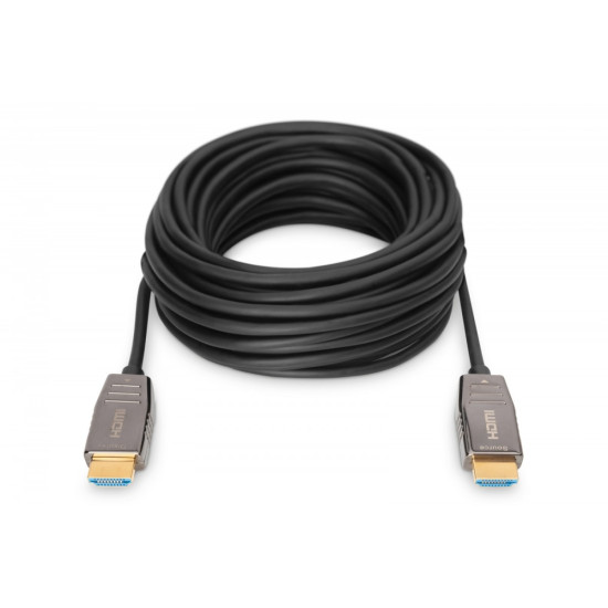 Kabel połączeniowy hybrydowy AOC HDMI 2.1 Ultra High Speed 8K/60Hz UHD HDMI A/HDMI A M/M 30m Czarny
