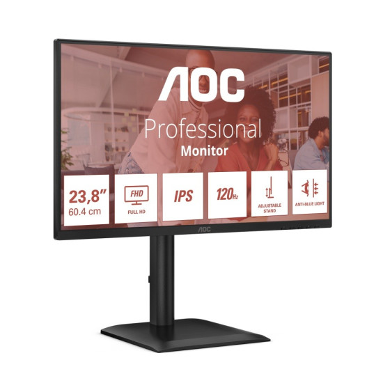 Monitor 24E4U 23.8 cala IPS 120Hz HDMI DP VGA Pivot Głośniki 