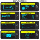 EEM2-SD2 Obudowa zewnętrzna aluminiowa bezśrubowa USB-A/C 3.2 Gen2 M.2 NVMe/SATA display LCD