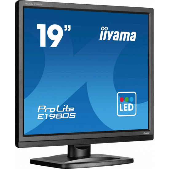 Monitor 19 cali E1980S-B1 HDMI DP 250cd 3ms 