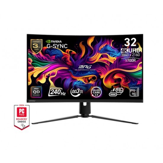 Monitor MPG 321CURX QD-OLED/31.5 cala/LED/UHD/Curv/240/Black 