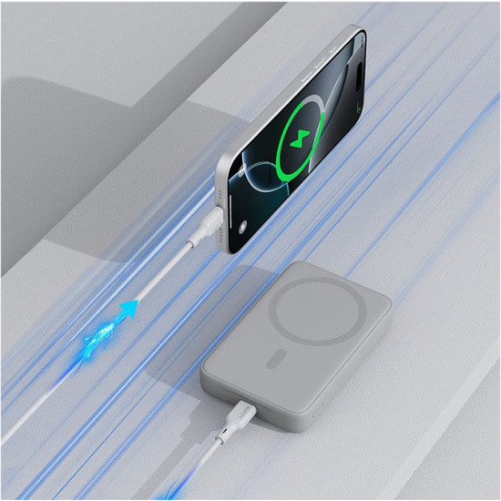 PB-MS04 White Qi2 PowerBank | 10000mAh | 20W | MagSafe PD