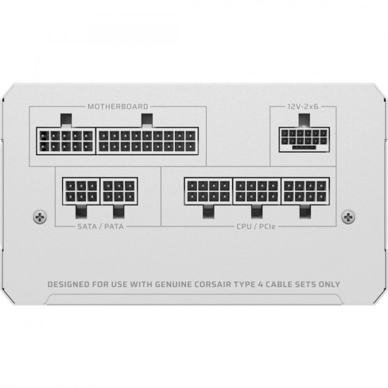 Zasilacz RM750e WHITE 80+GOLD F.MODULAR ATX3.1 